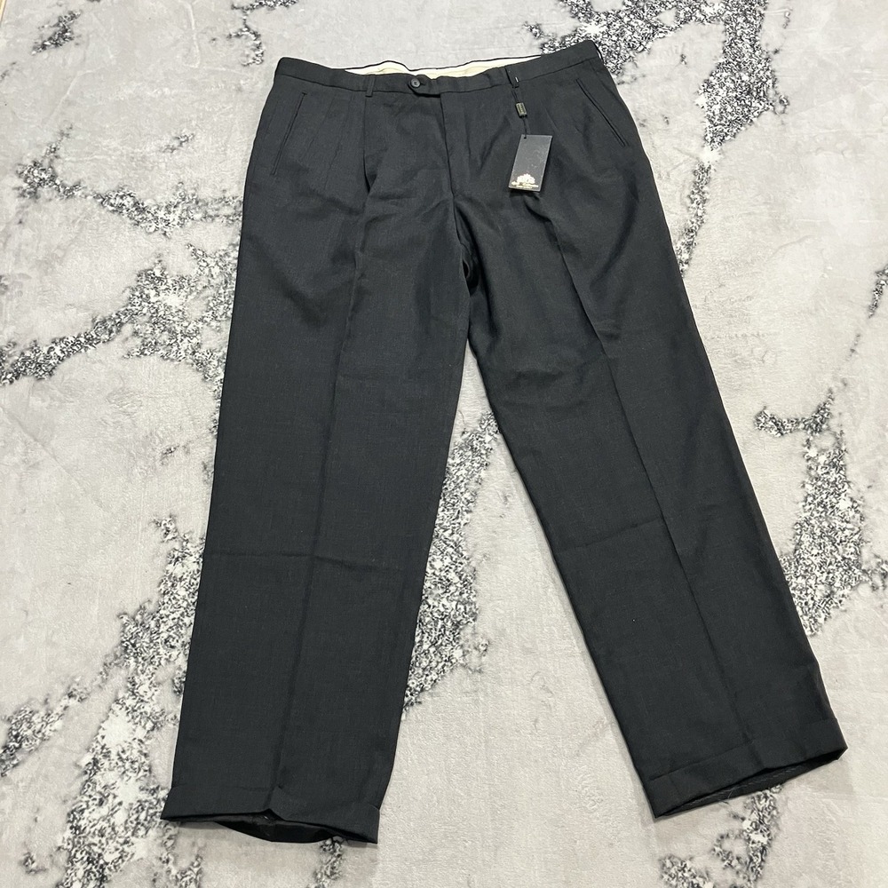BIOS Carlo Colucci Superfine Merino‎ Wool Dress Mens Size 44 Pants Mens